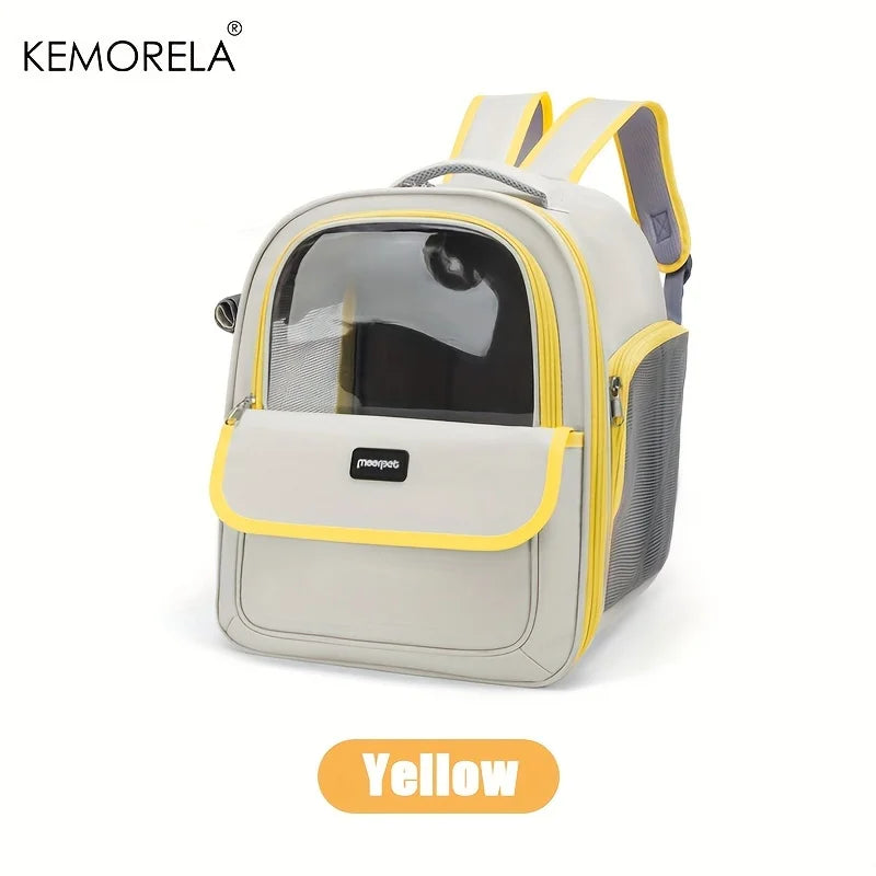 Pet Backpack for Cats And Dogs Large Outdoor Transparent Capsule Breathable Carrying Bag Pet Supplies
